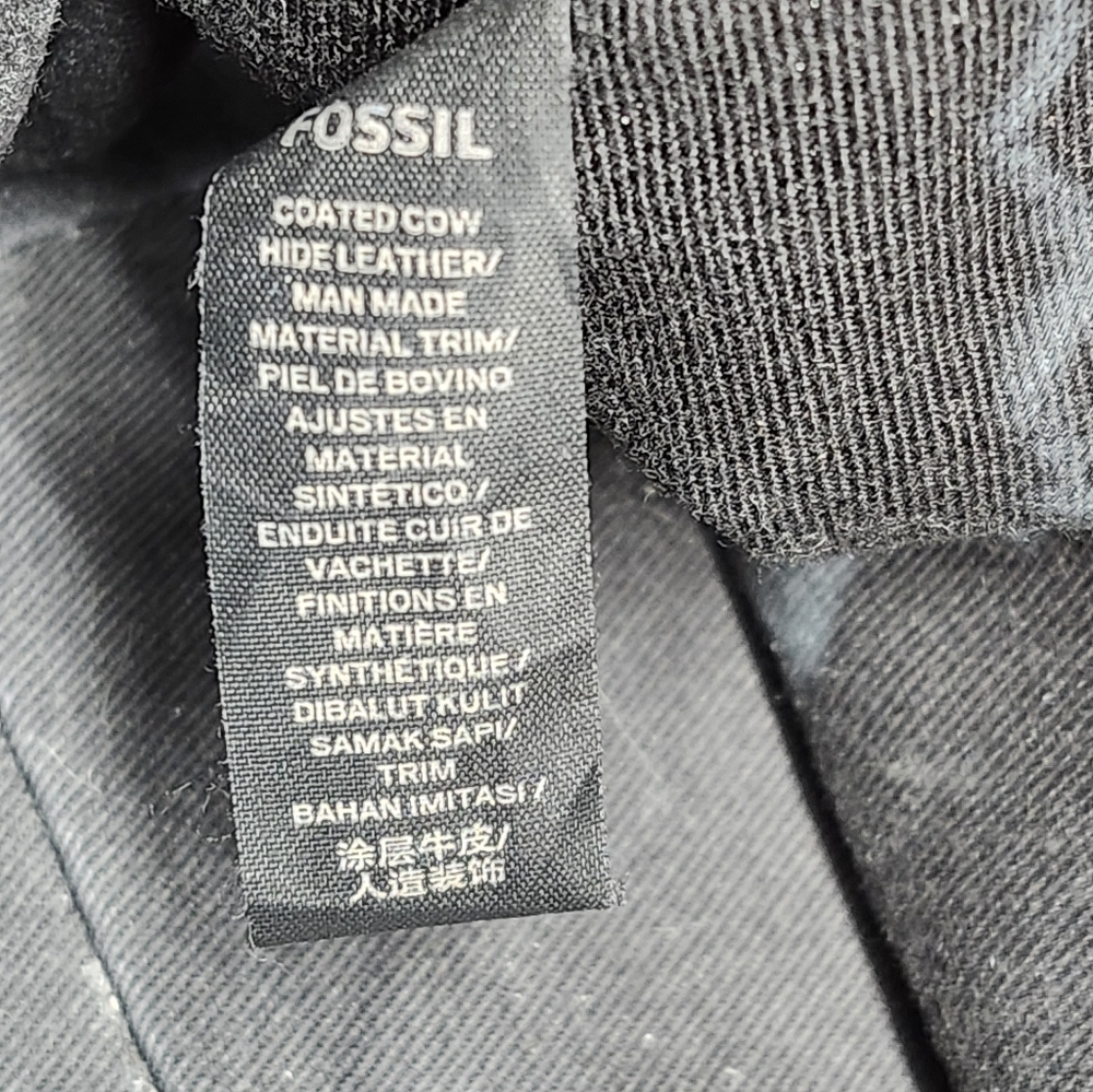 Fossil Rachel Black and Brown Satchel - Picture 10 of 11